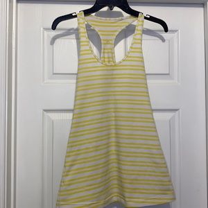 Yellow and white tank top